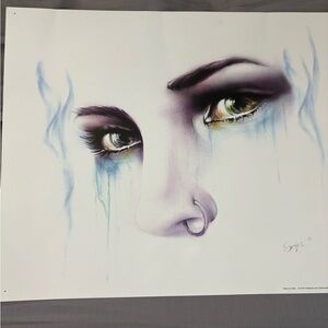 Emotive Eye Art Print - Blue and Purple